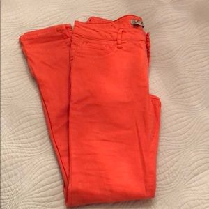 Bright Peach Colored Jeans